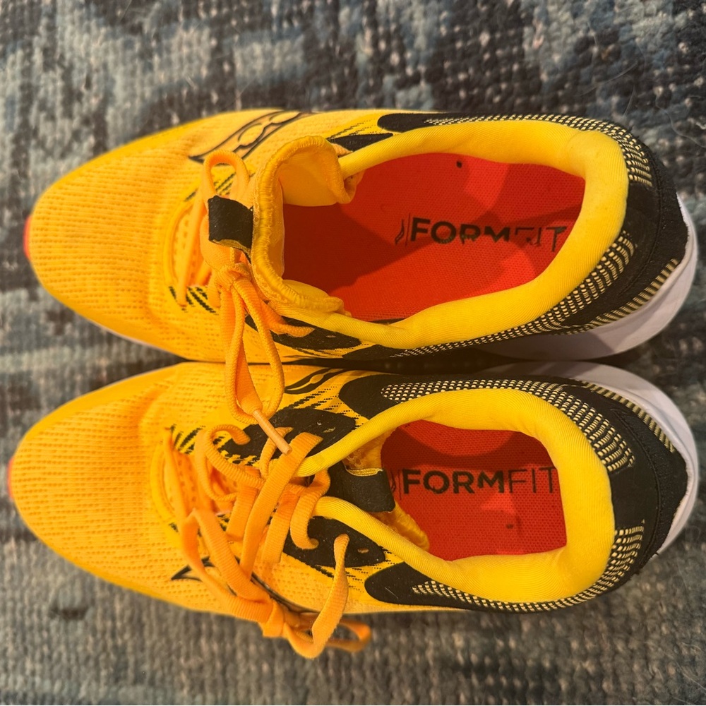 Saucony Yellow and Black Athletic Shoes women size 8.5